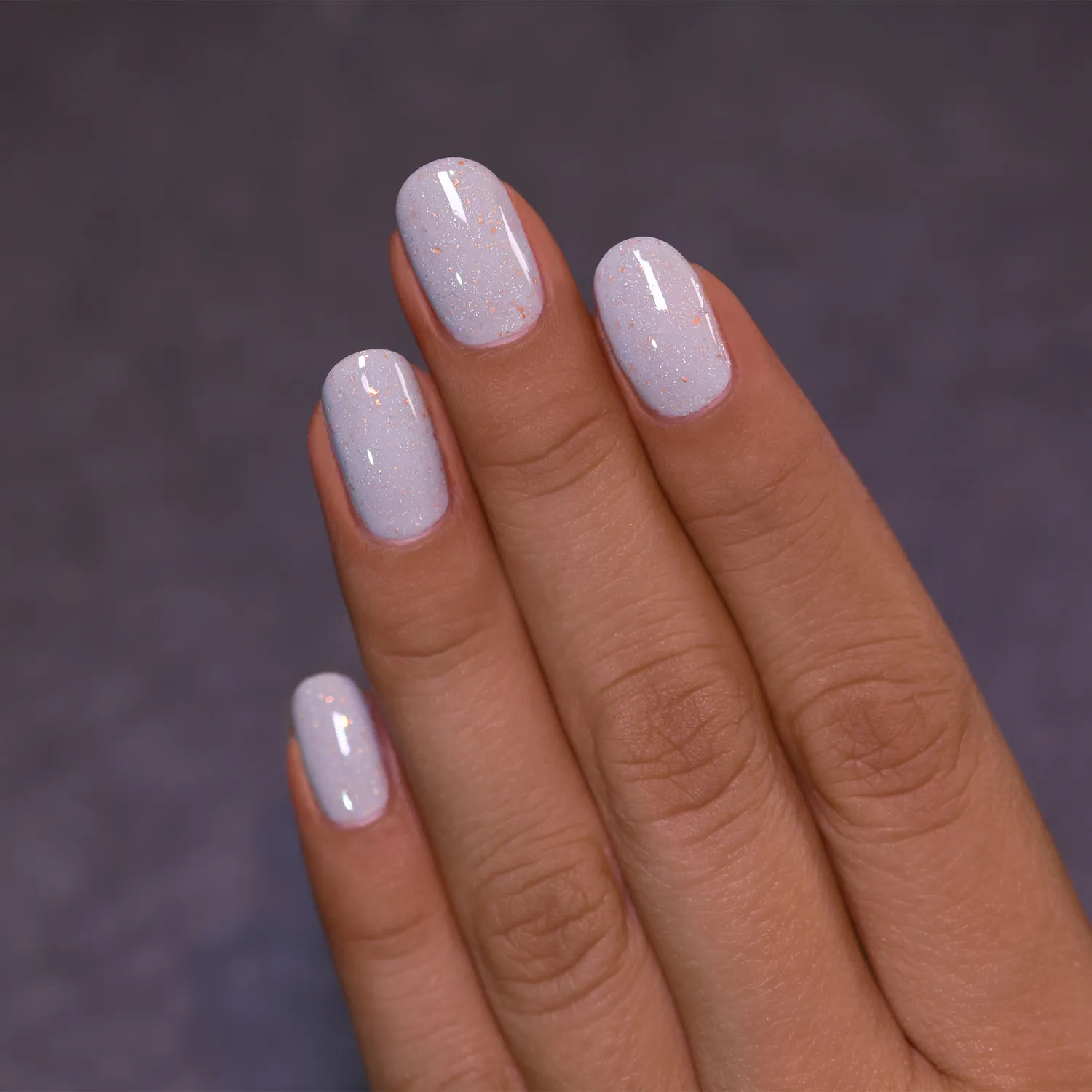 ILNP Tombstone nagellack bengrå holografisk