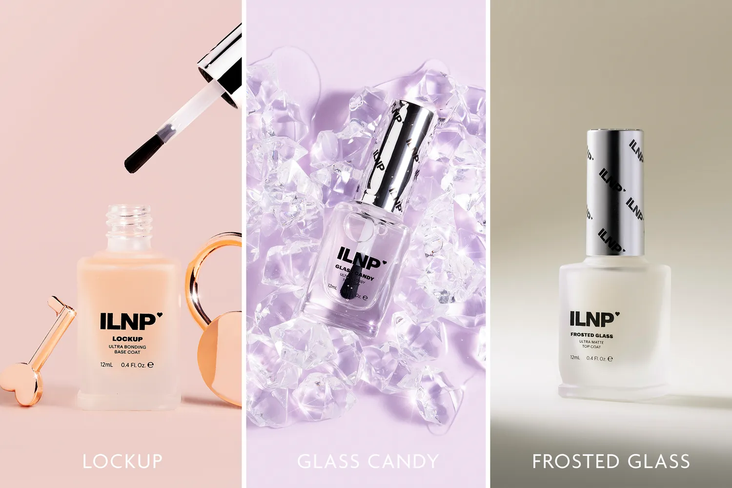 ILNP Essentials Bundle nagellacks-set 3-pack bas topp