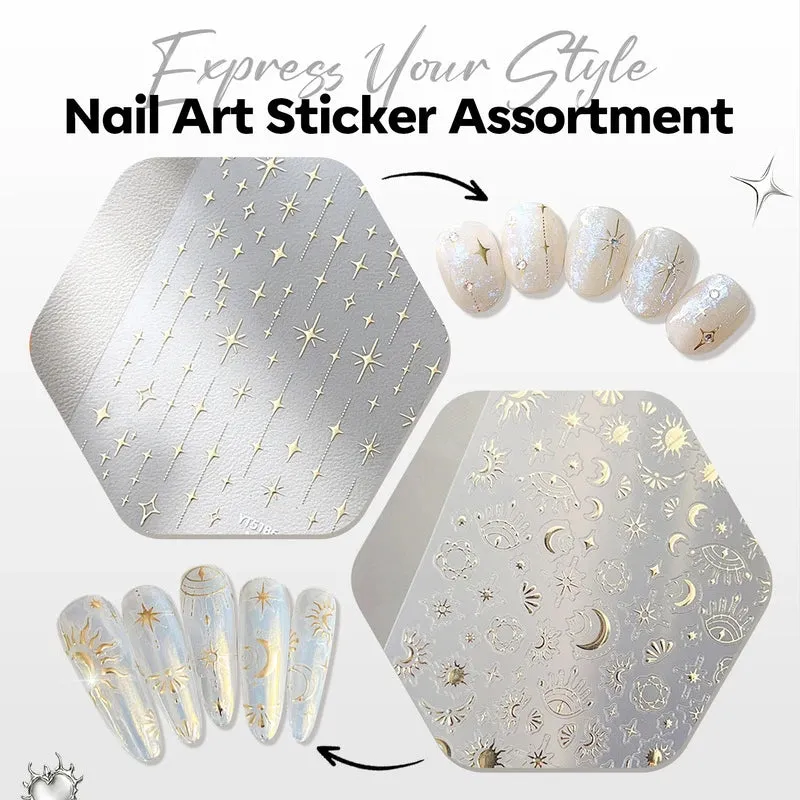 Modelones Moonlight nagelstickers 5-pack blommor