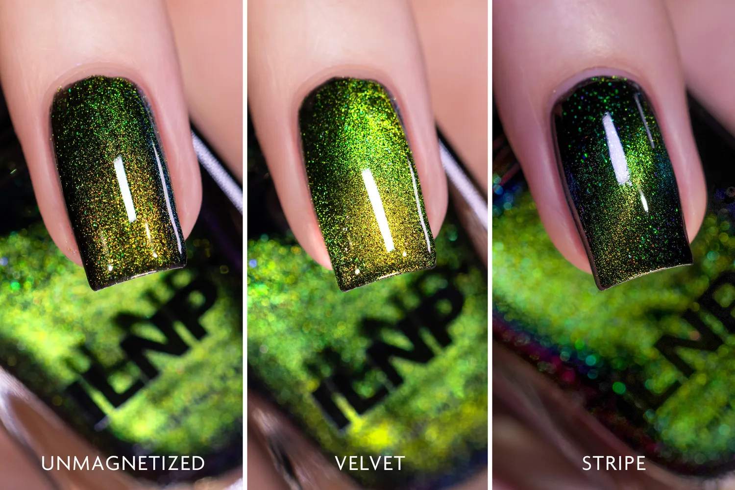 ILNP Trapped Venom nagellack magnetisk mossgrön
