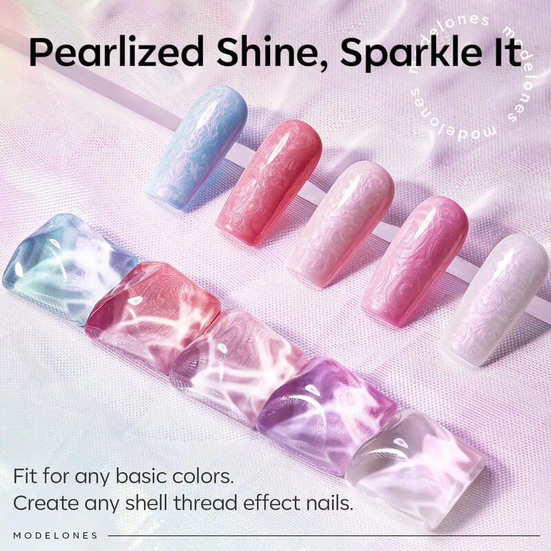 Modelones Mermaid Pearl top coat 10 ml pärleglitter
