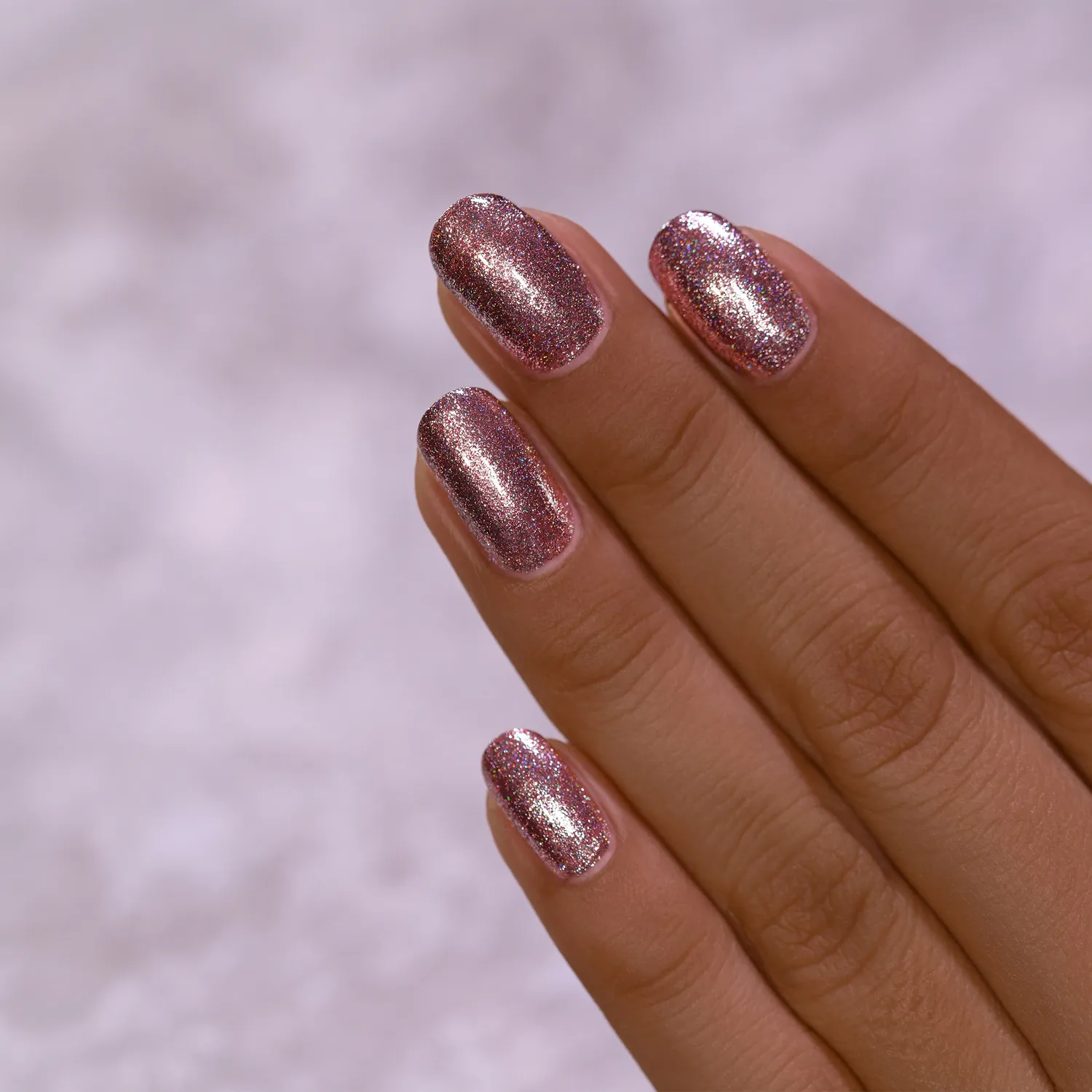 ILNP Reflections Olivia nagellack metallic rosé