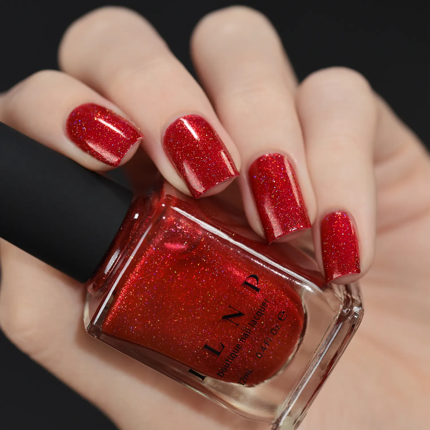 ILNP Stopping Traffic holografiskt nagellack röd