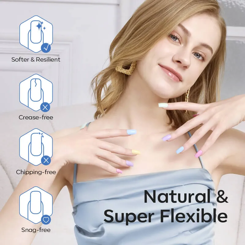 Modelones Semi-Frosted nageltips halvmatt full cover