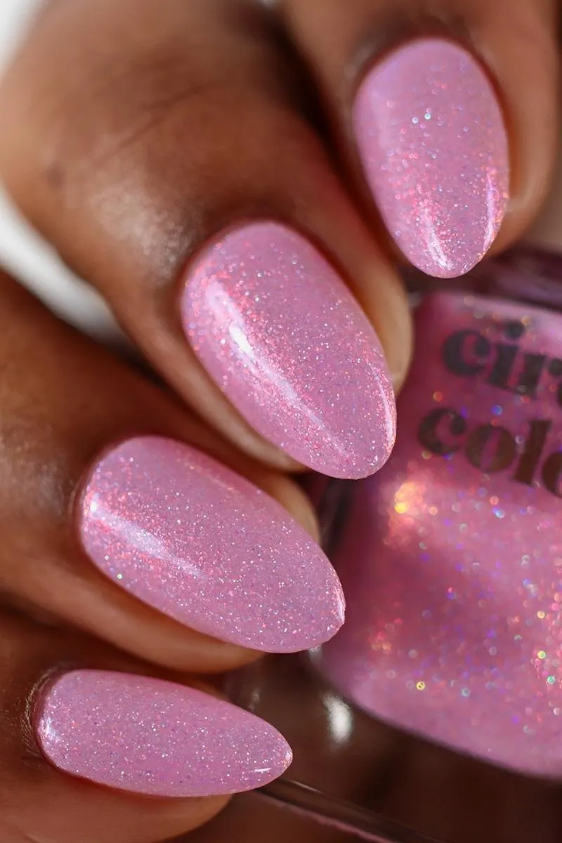 Cirque Colors Marionette nagellack pastellrosa holografisk