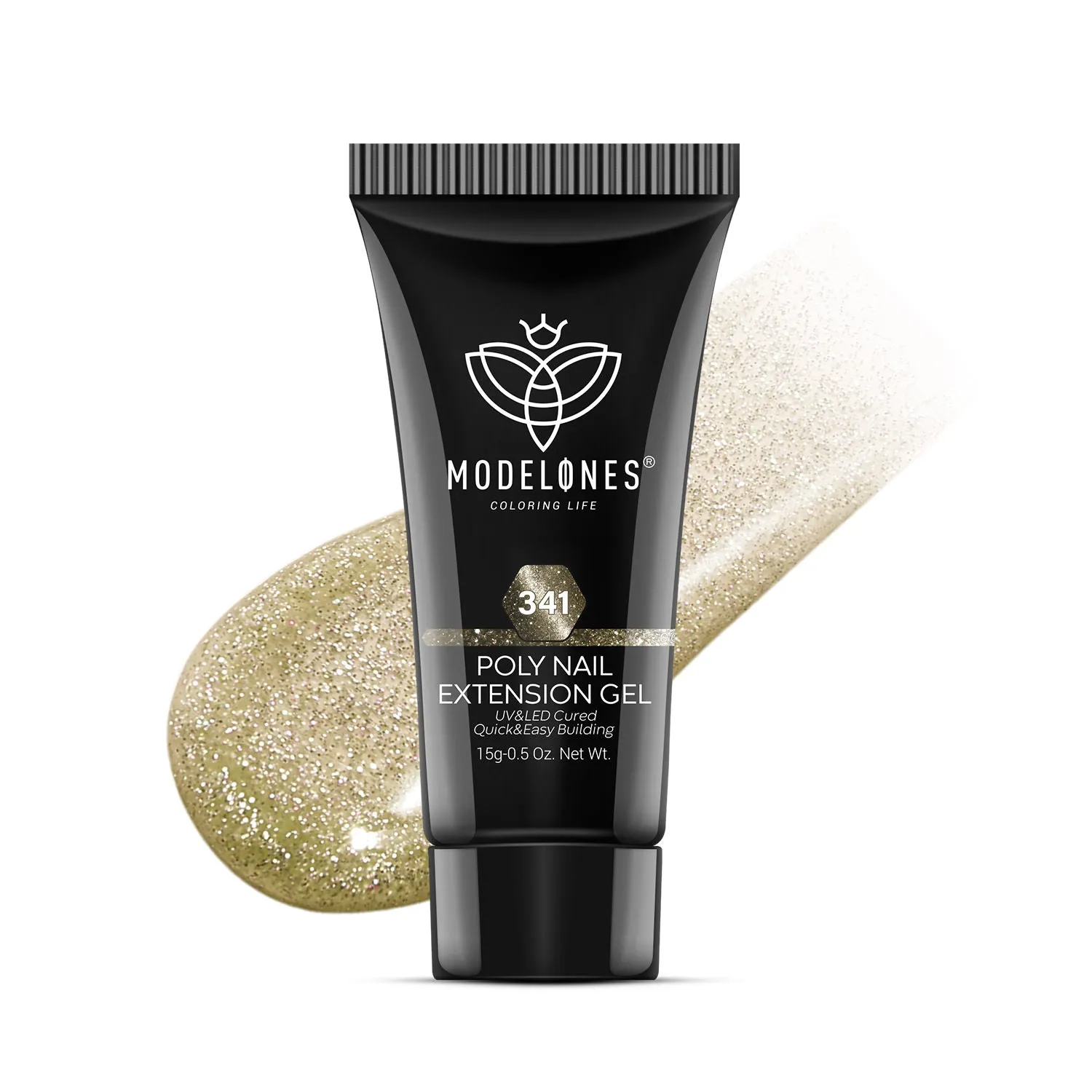 Modelones Hit The Jackpot polygel guld cat eye 15g magnetisk