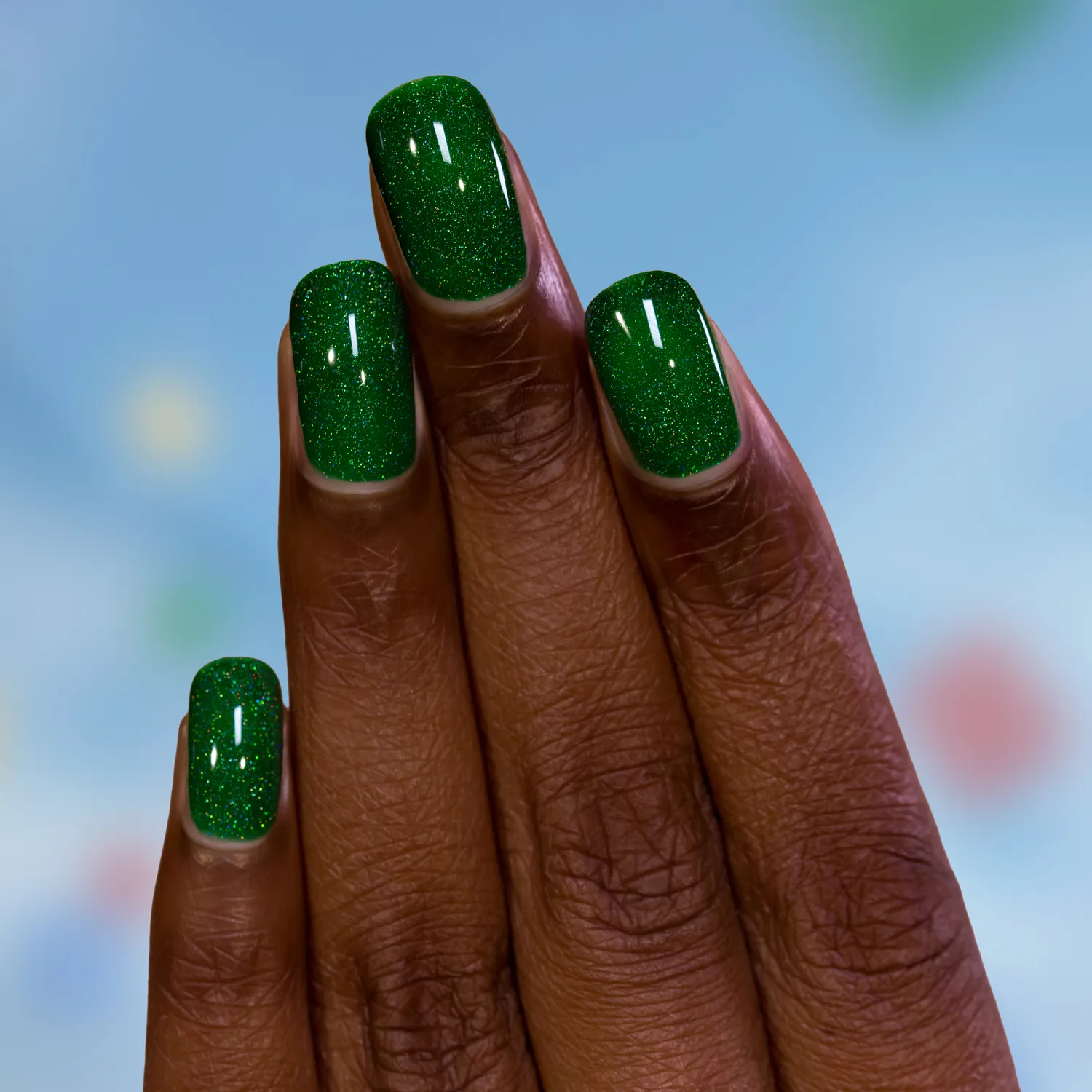 ILNP Playground Caterpillar nagellack grön jelly