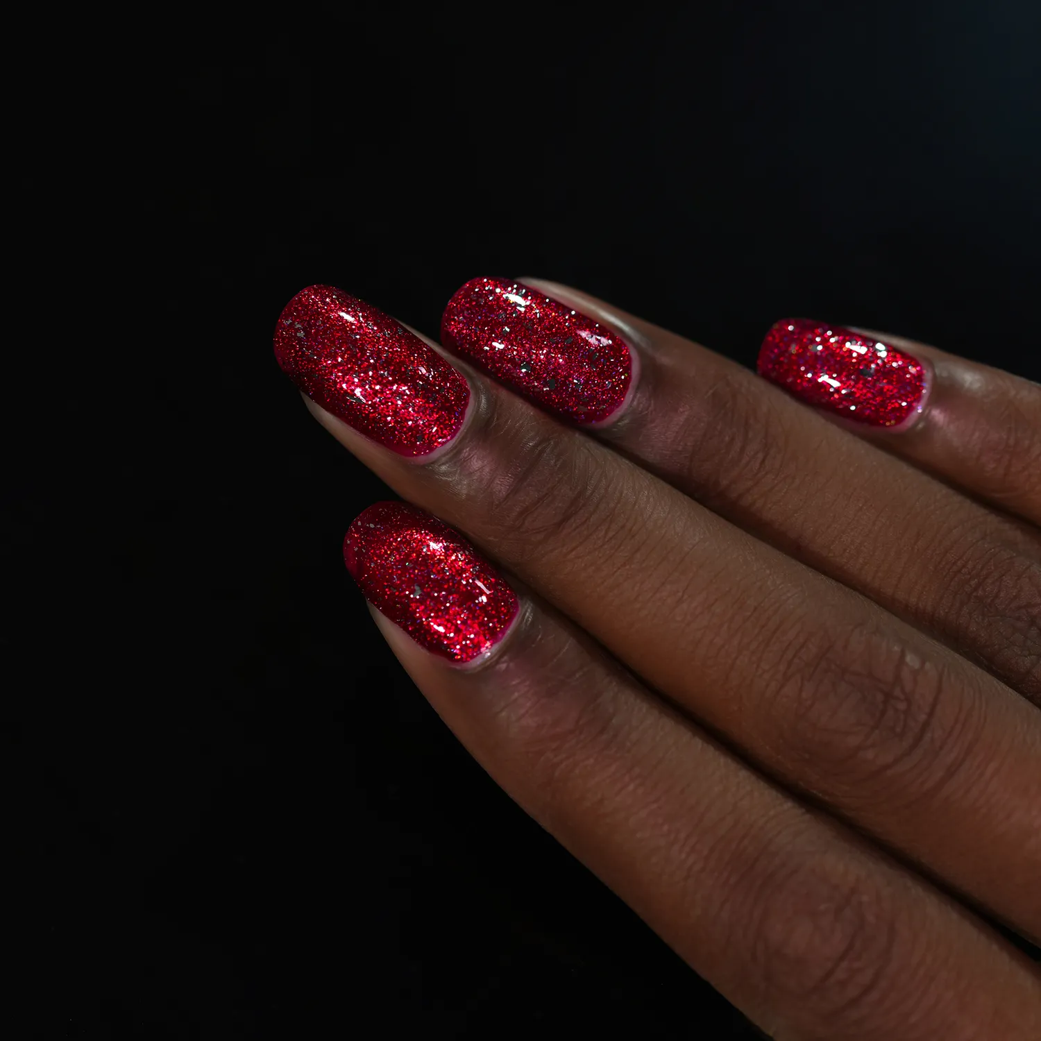 ILNP Tinsel nagellack topper silver flakes
