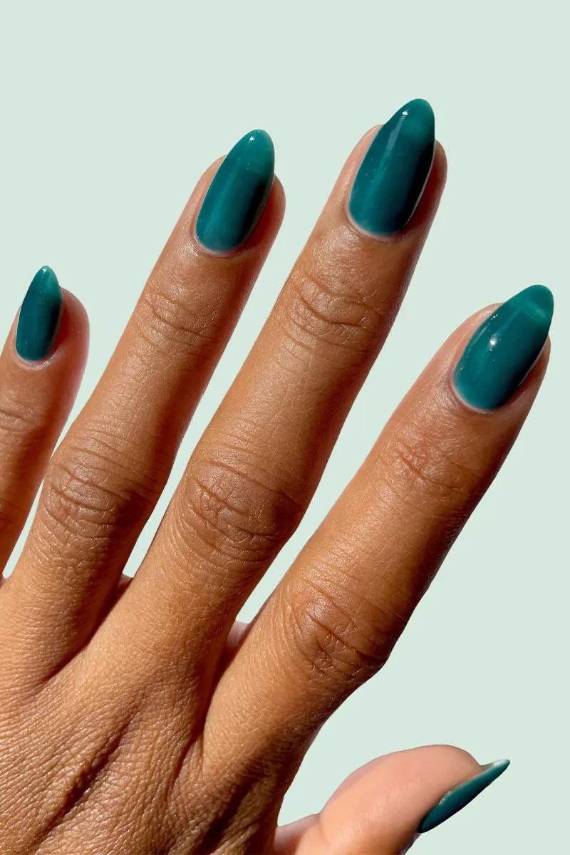 Cirque Colors Verdigris Jelly nagellack dusty teal