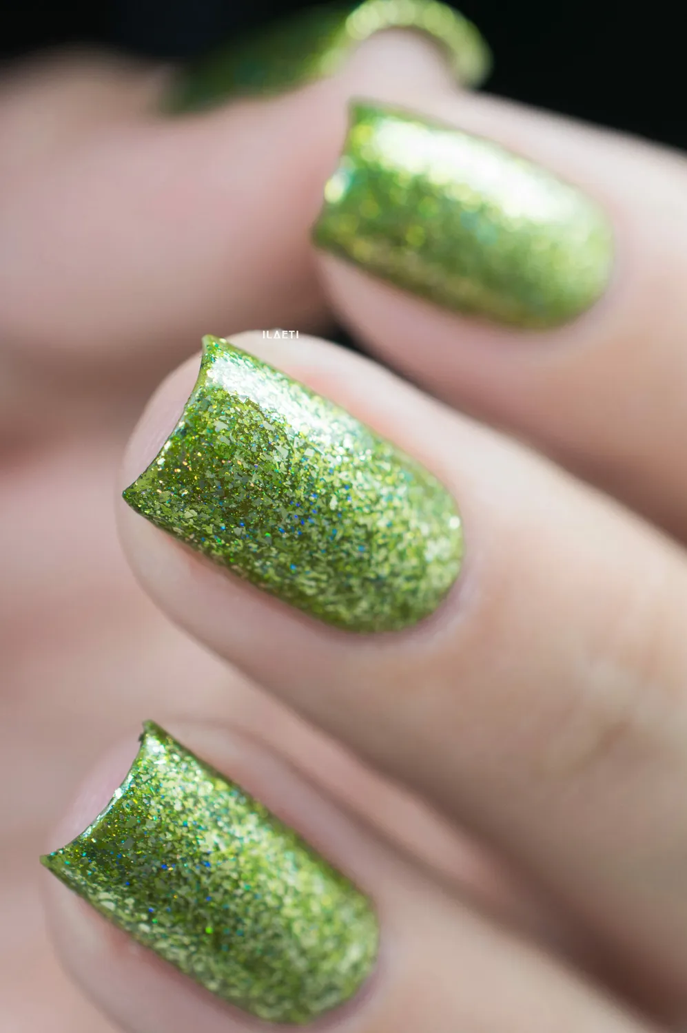 ILNP Limelight nagellack grön metallic