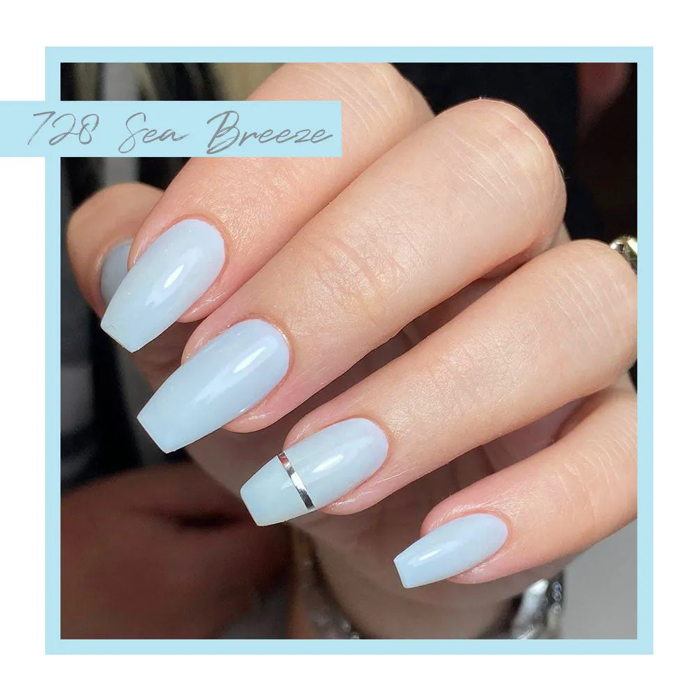 Iz Beauty Calgel Sea Breeze CG728 gellack 4g pastellblå