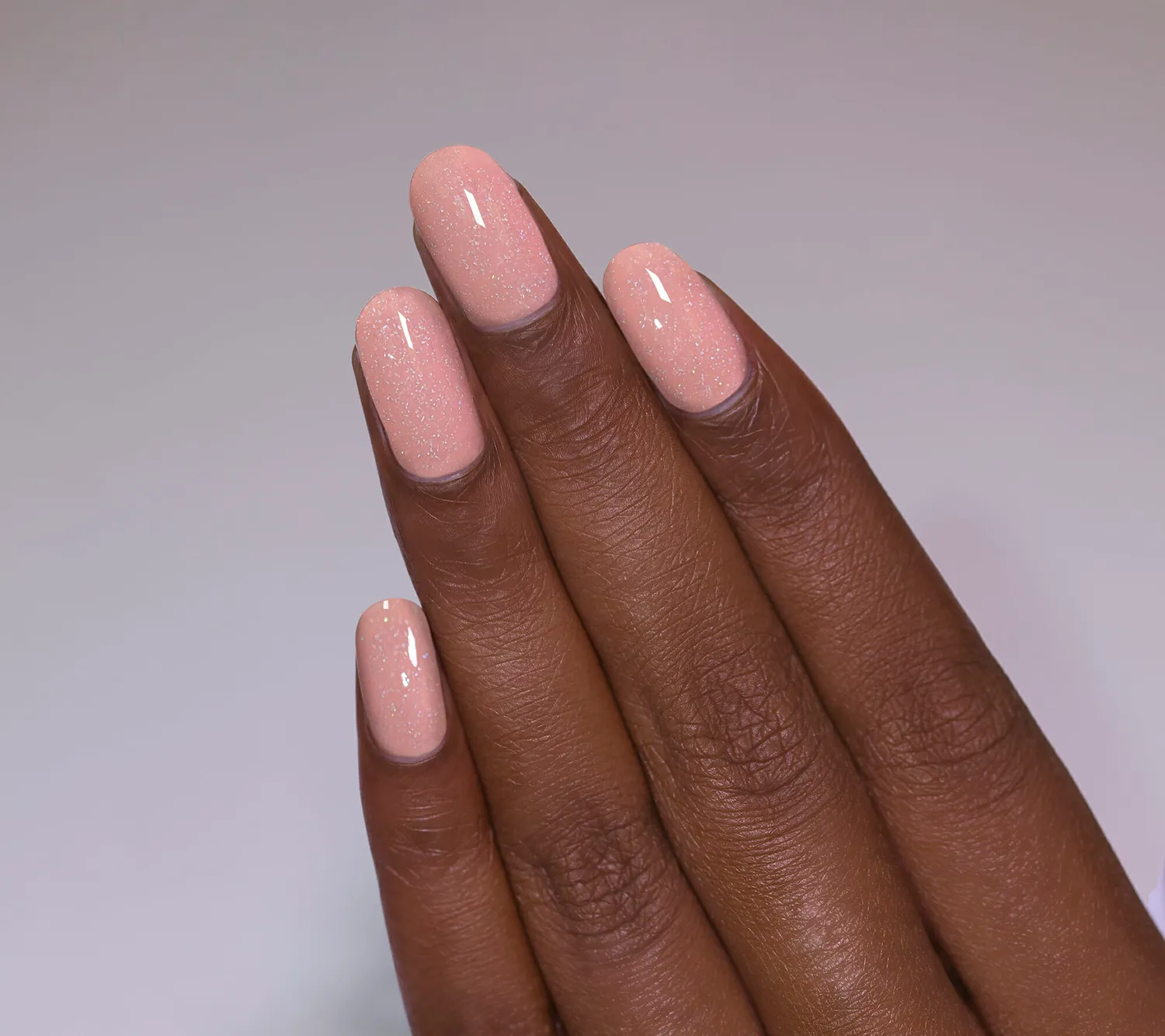 ILNP Knitted nagellack dov rosa holografisk