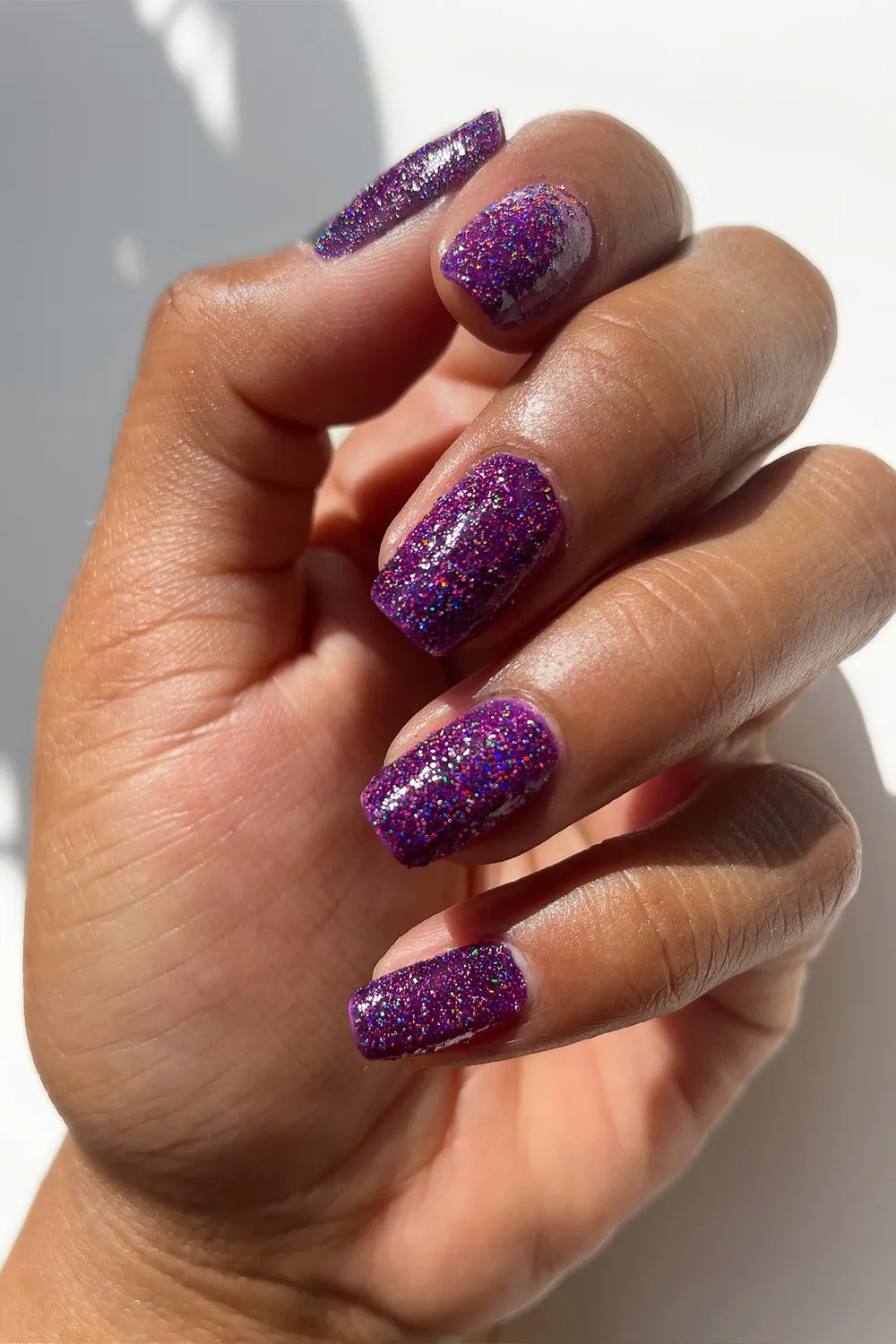 Cirque Colors Spinel nagellack jelly lila holographic flakes