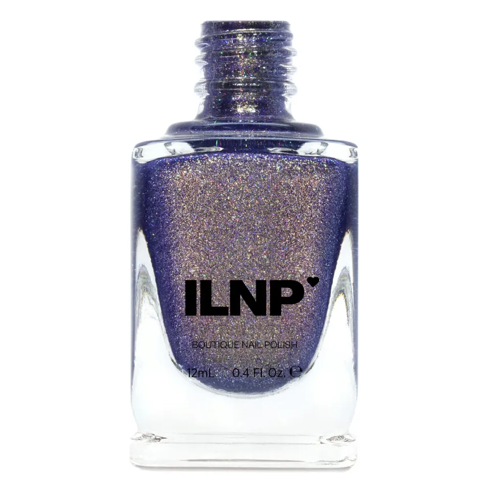 ILNP Art District nagellack lila holografiskt
