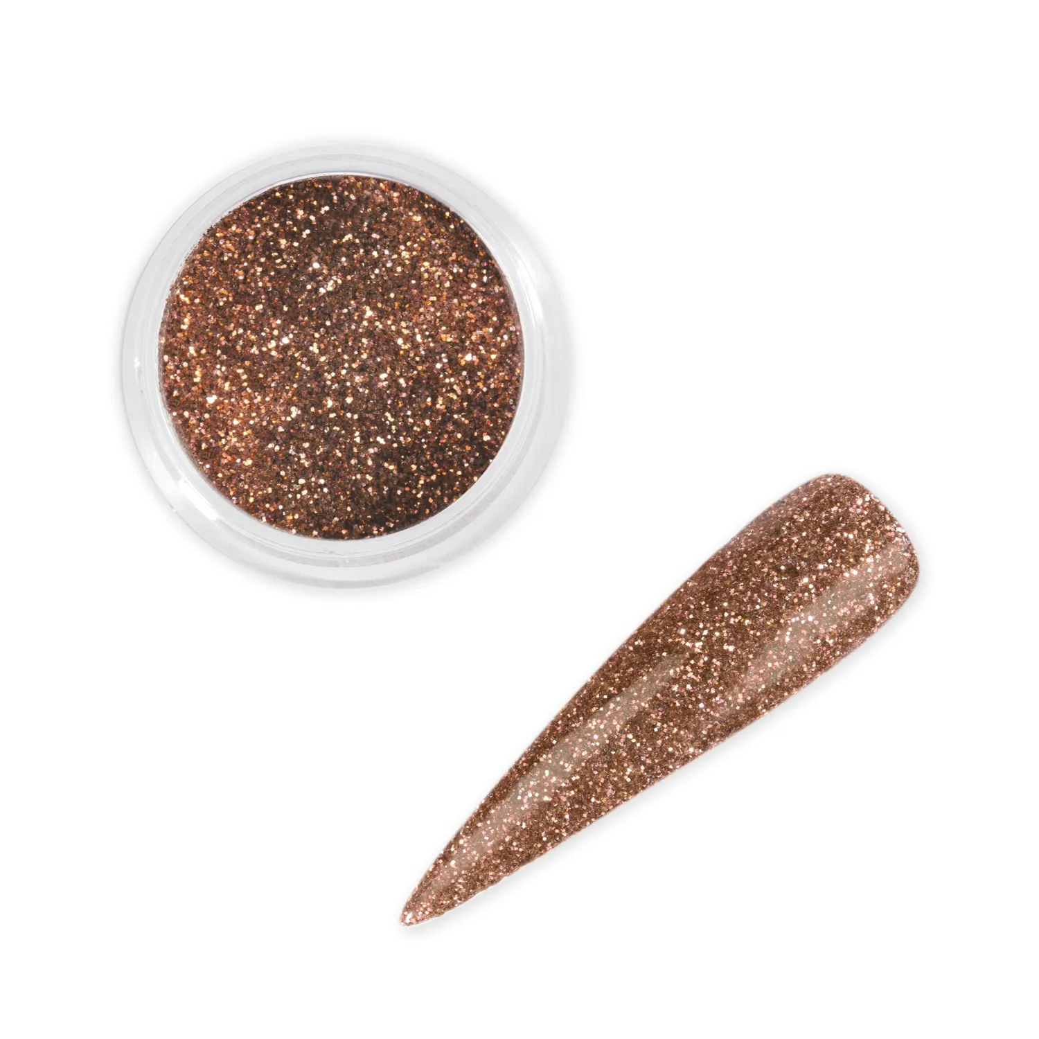 Iz Beauty Rose Gold glitter 6g roséguld nagelglitter