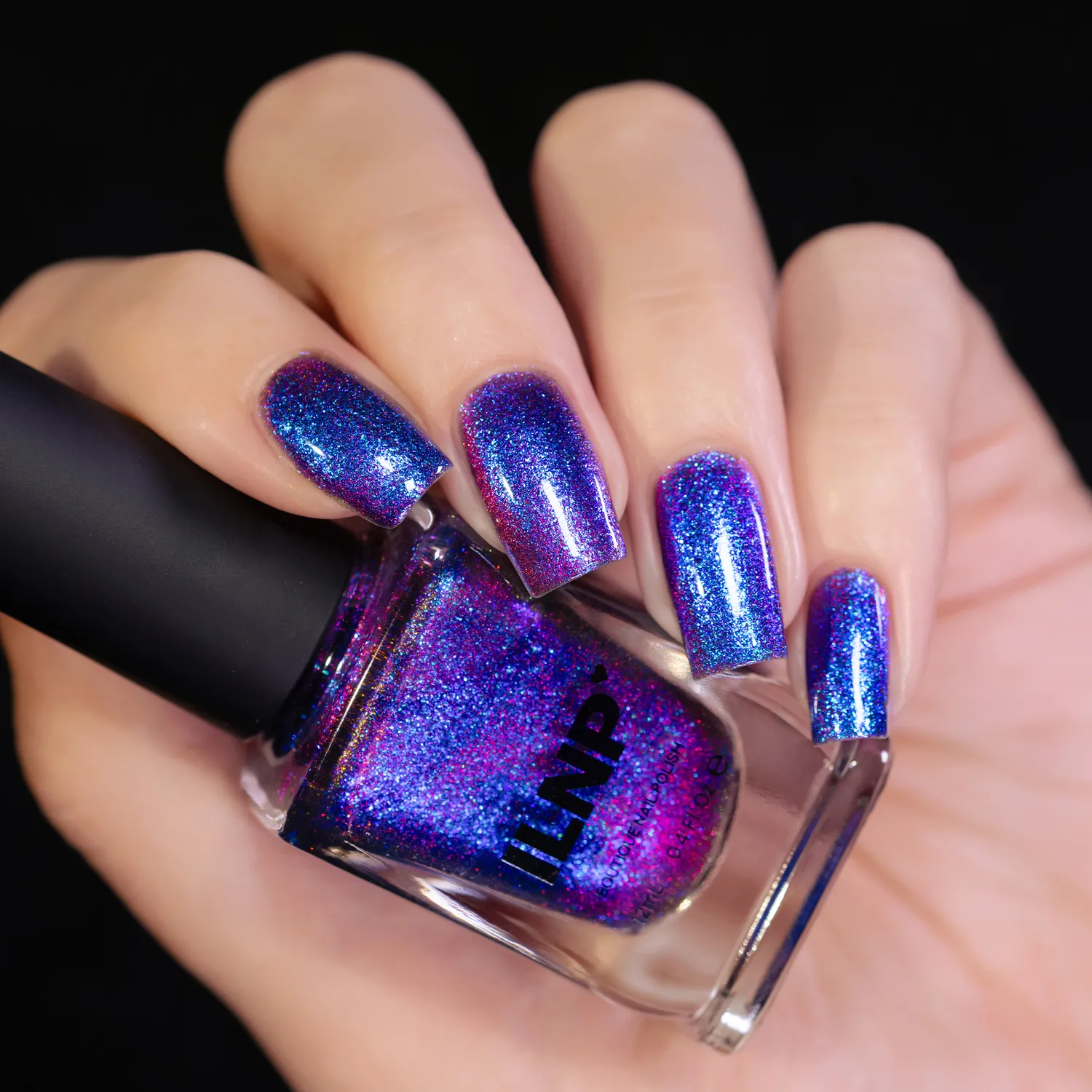 ILNP Twisted Mood Ring nagellack blå magnetisk cat eye