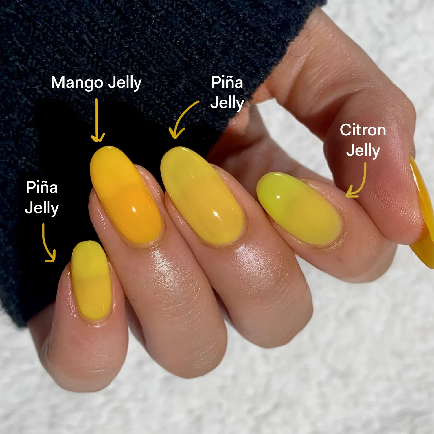 Cirque Colors Piña Jelly nagellack gul transparent