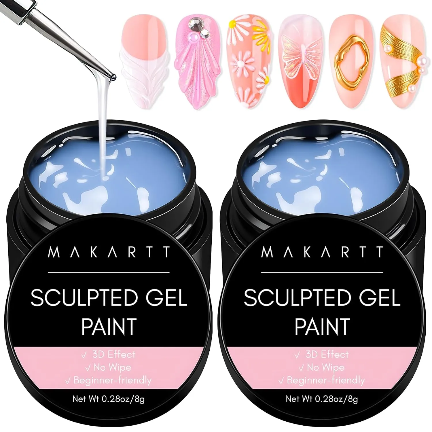 Makartt Clear Painting Gel nagelgel 8 g transparent