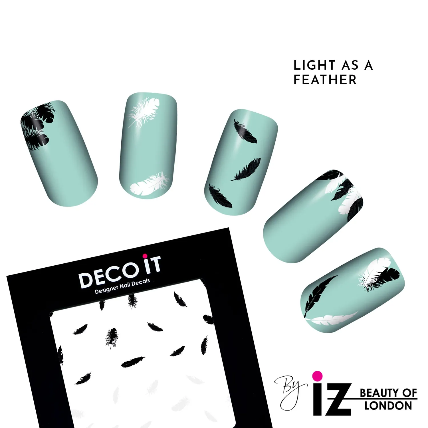 Iz Beauty Light As A Feather nageldekor mini fjäder