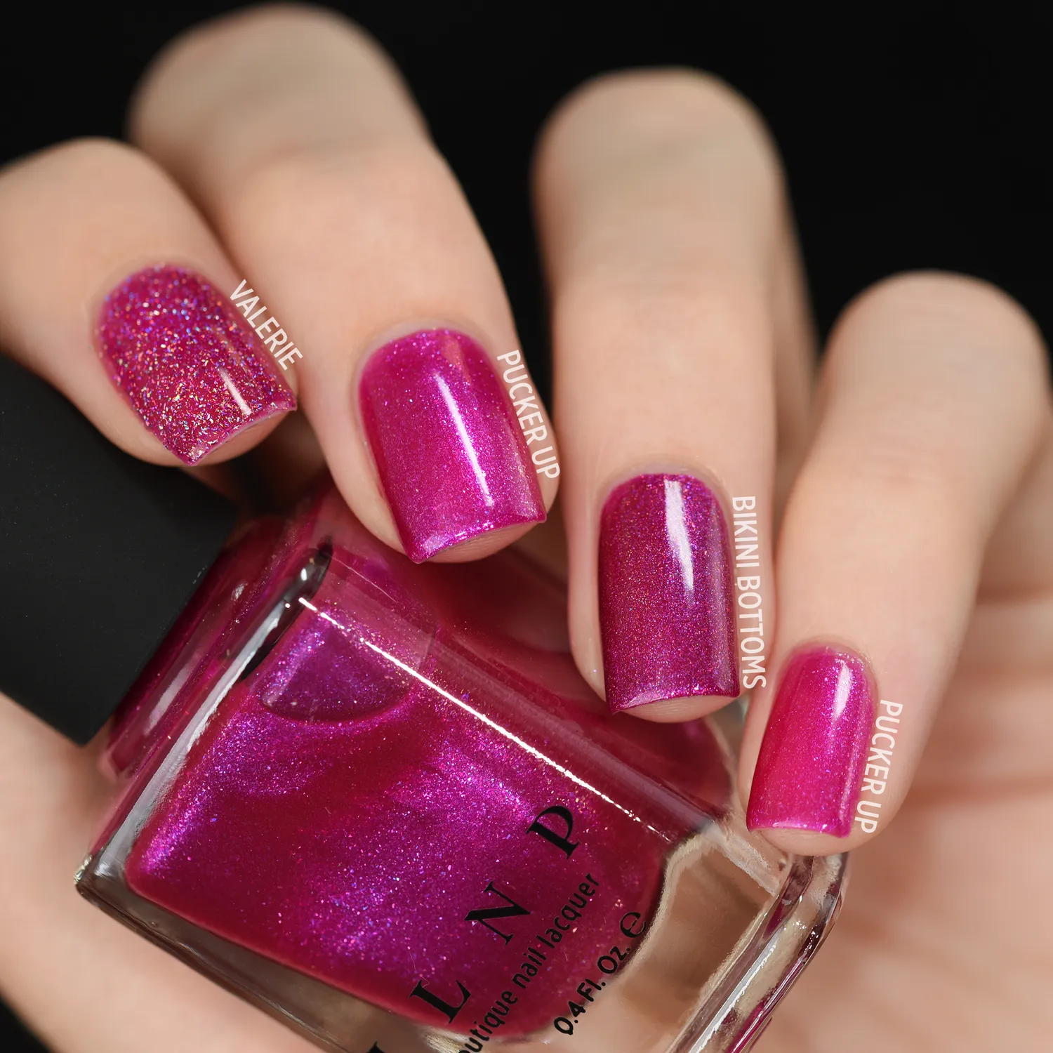ILNP Pucker Up nagellack shimmer rosa lila