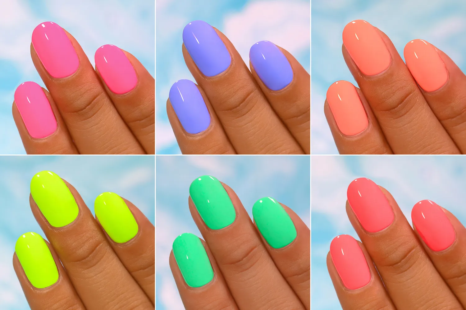 ILNP Poolside Collection nagellack 6-pack neon kräm