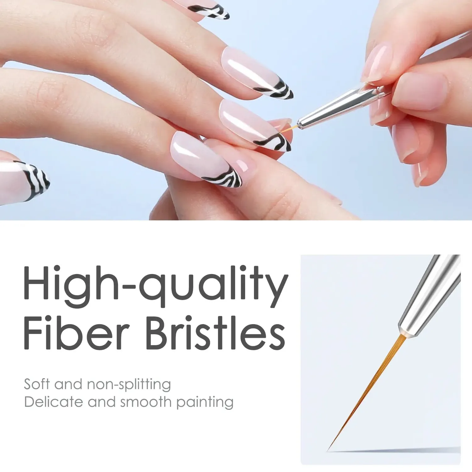 modelones Pure nail art liner penselset 5-pack