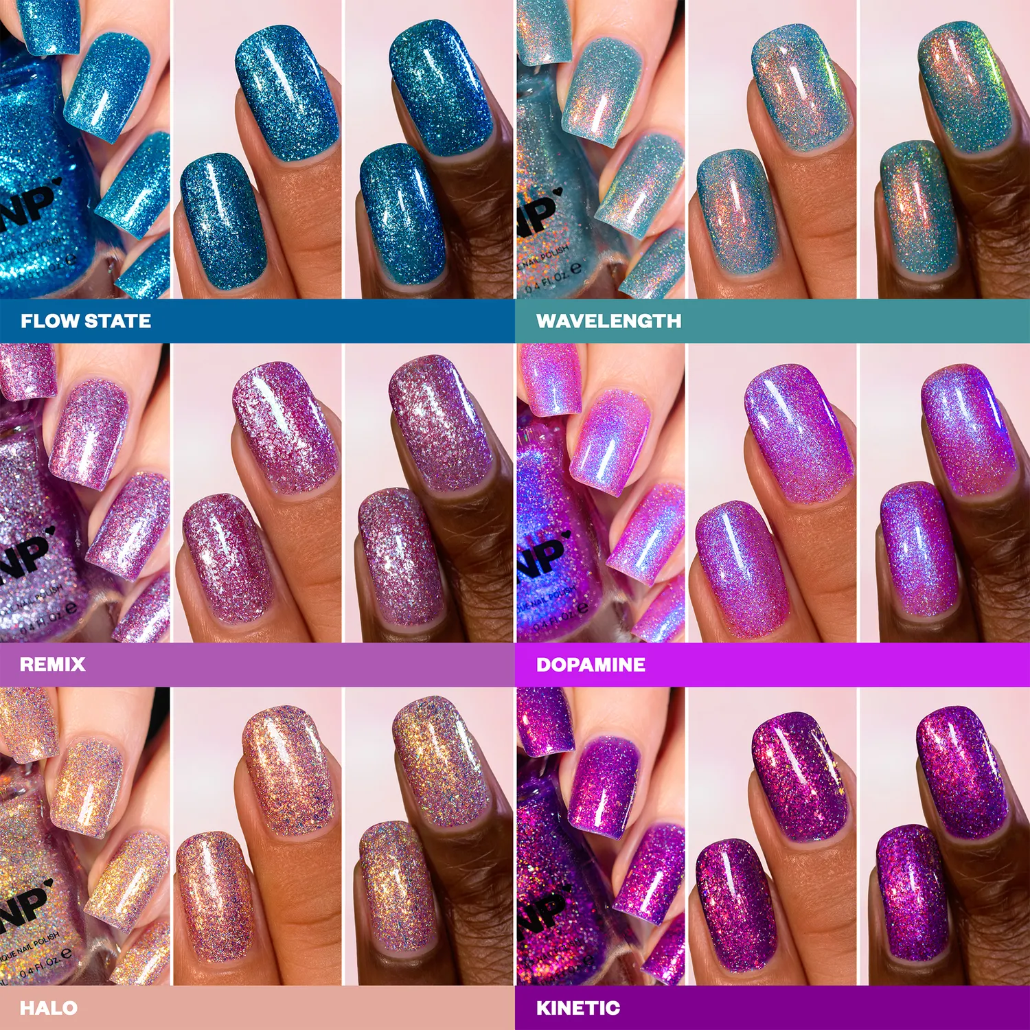 ILNP Euphoric Collection nagellacksset 6-pack skimrigt