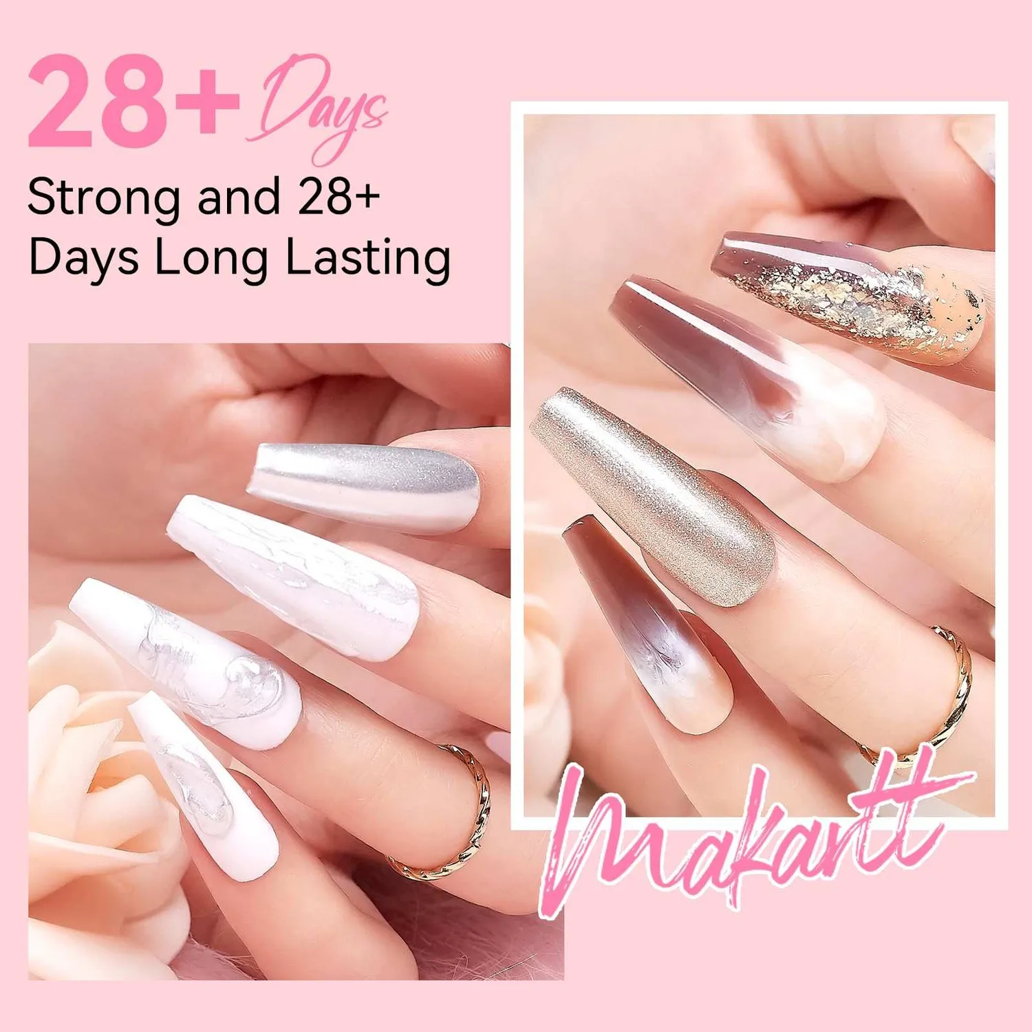 Makartt Bare Nude polygel set 4x15ML neutral