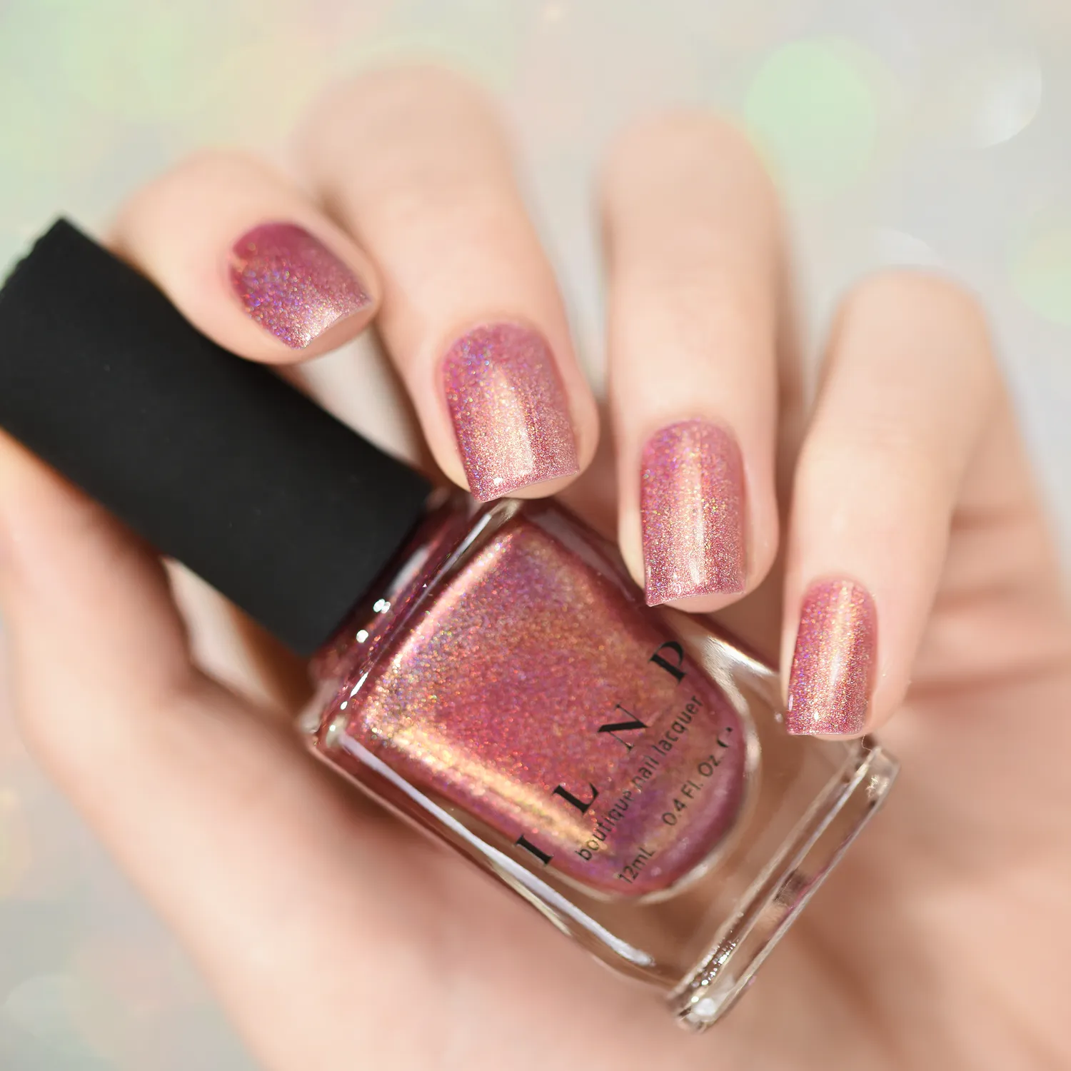 ILNP Champagne Blush nagellack roséguld holo