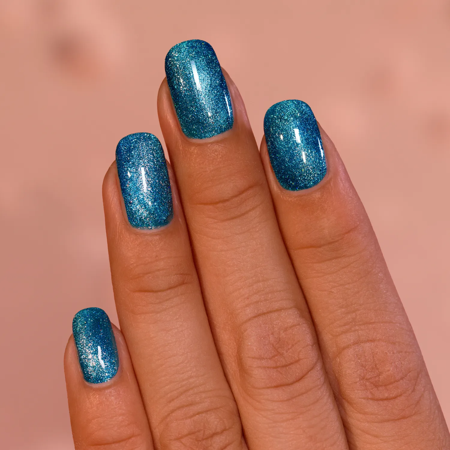 ILNP POP Blue Fizz nagellack elektrisk blå magnetisk