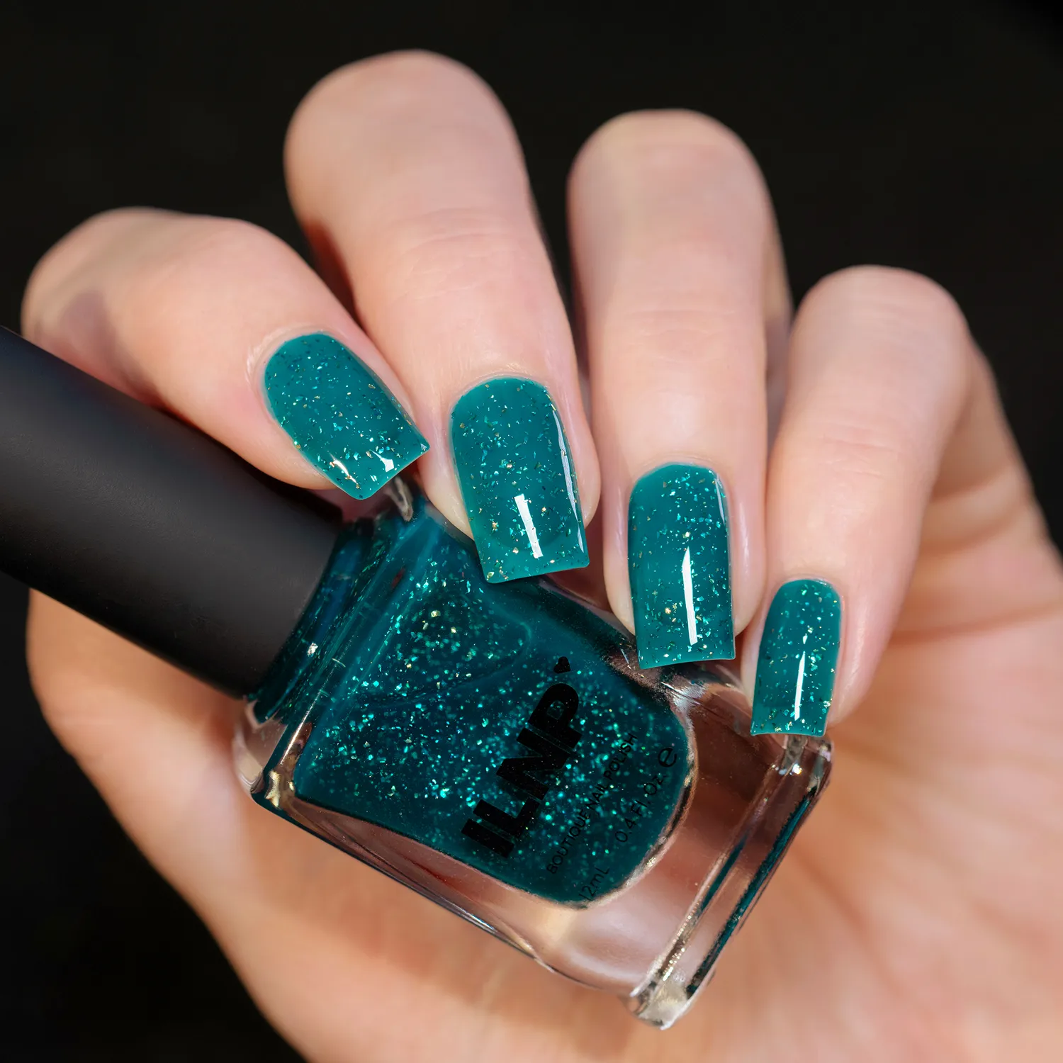 ILNP Santa's Workshop Unwrapped nagellack djup teal jelly