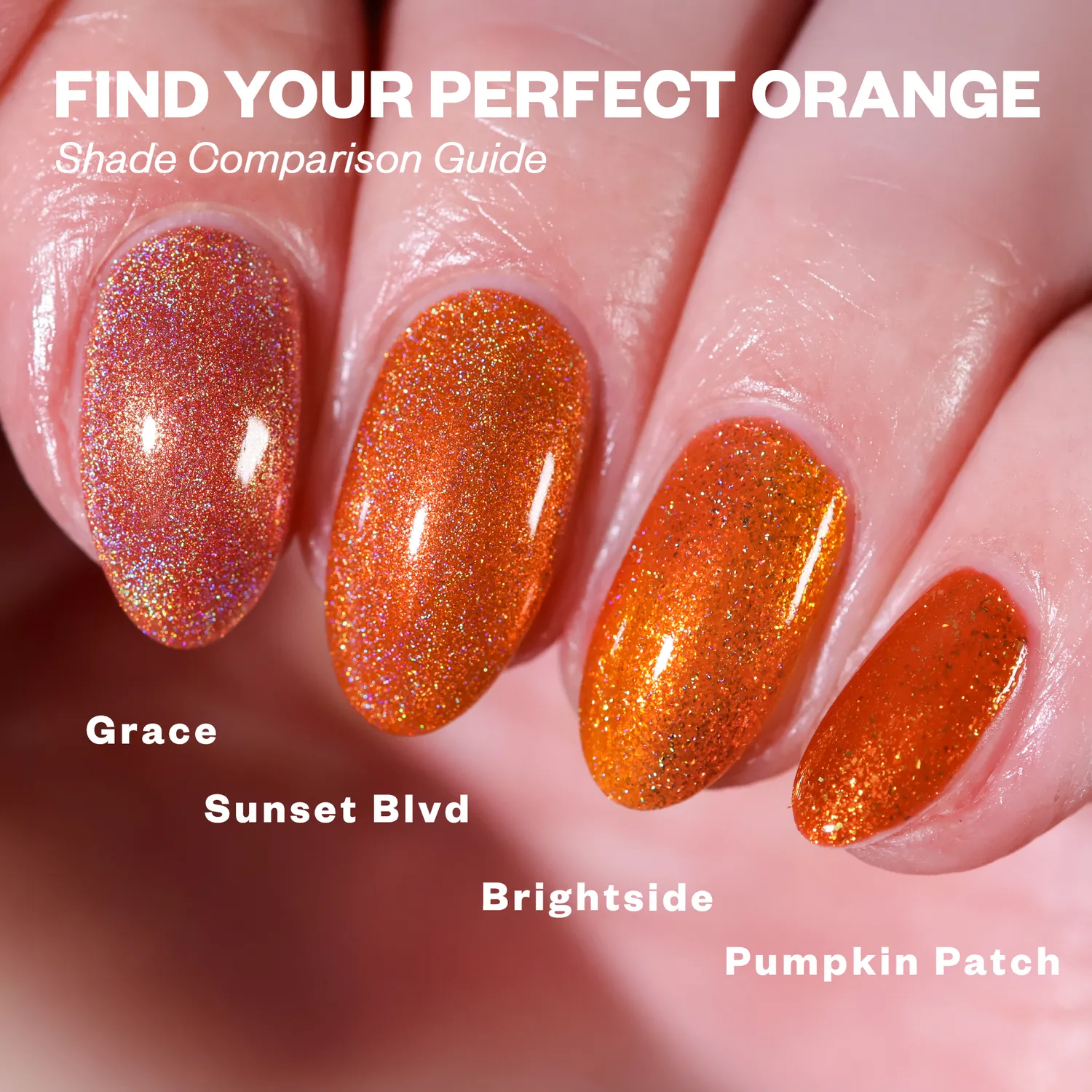 ILNP Harvest Pumpkin Patch nagellack shimmer orange