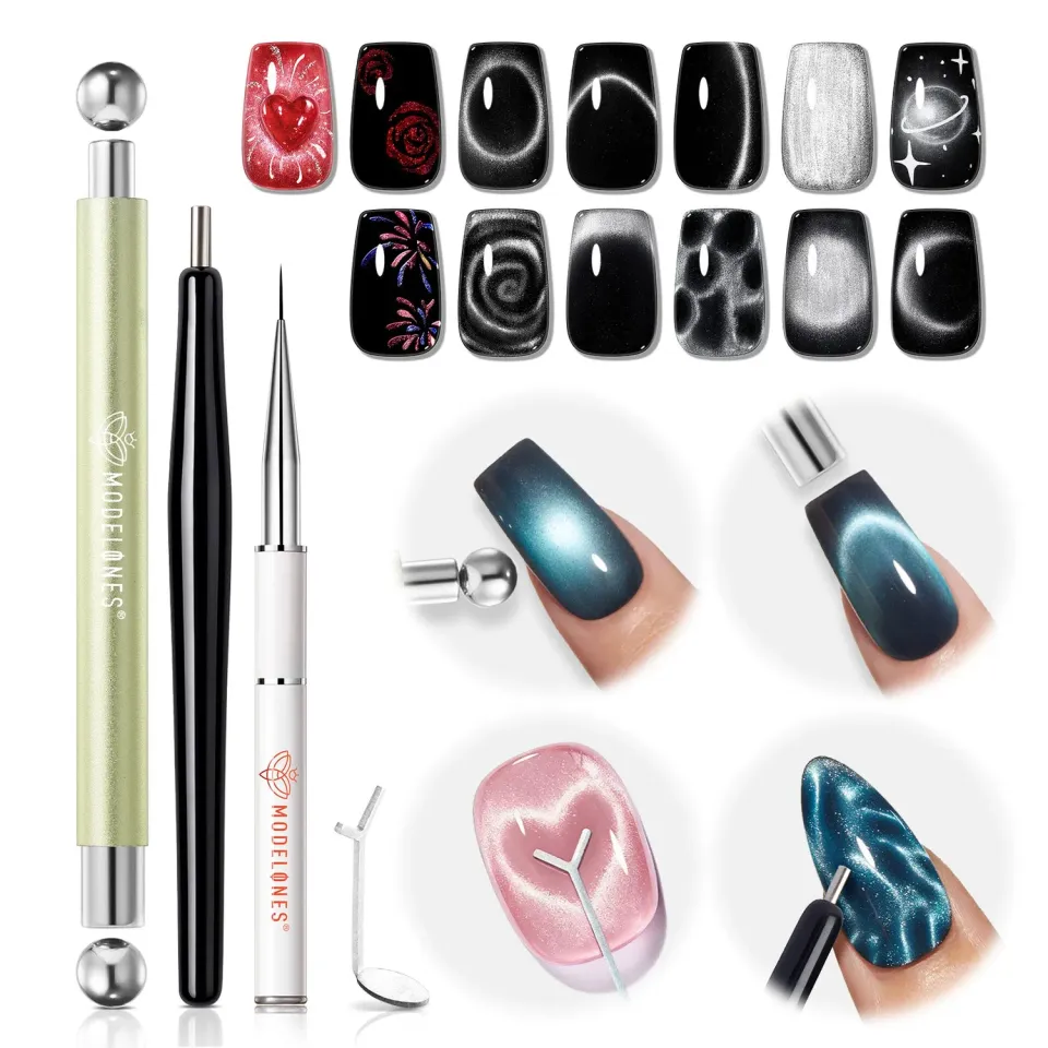 Modelones Cat Eye nagelkit magnet 6 delar cat eye