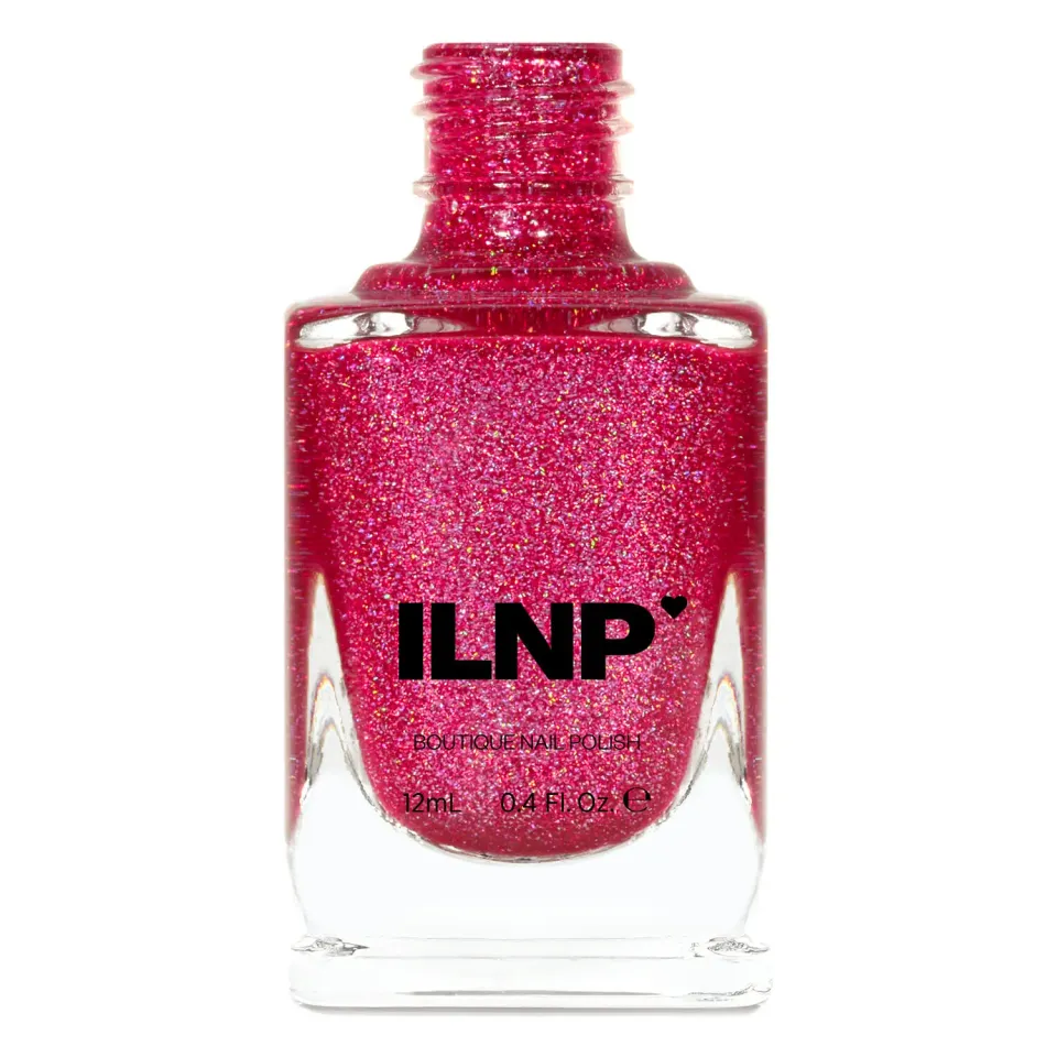 ILNP Play Date holografiskt nagellack magenta jelly