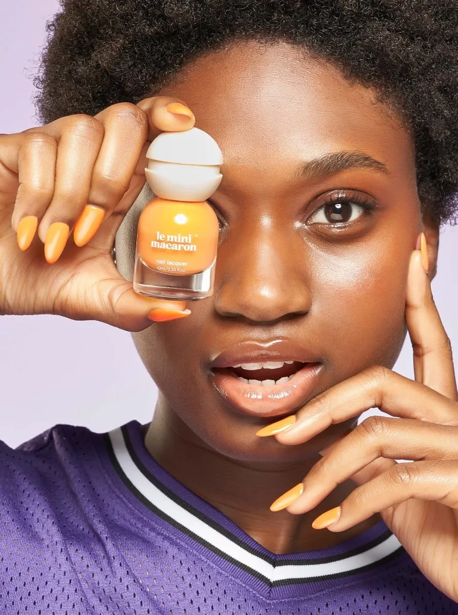 Le Mini Macaron Le Sweet nagellack Mango orange snabbtorkande