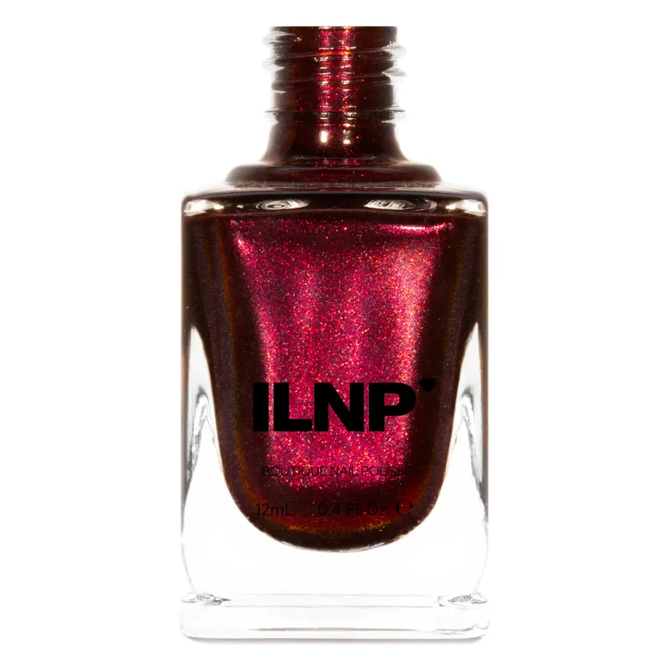 ILNP Coven Sabrina nagellack mörkröd skimmer
