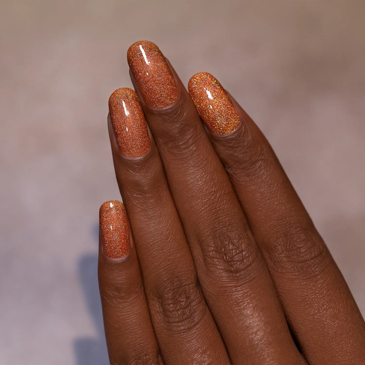 ILNP Ultra Holo Uptown nagellack bränd orange