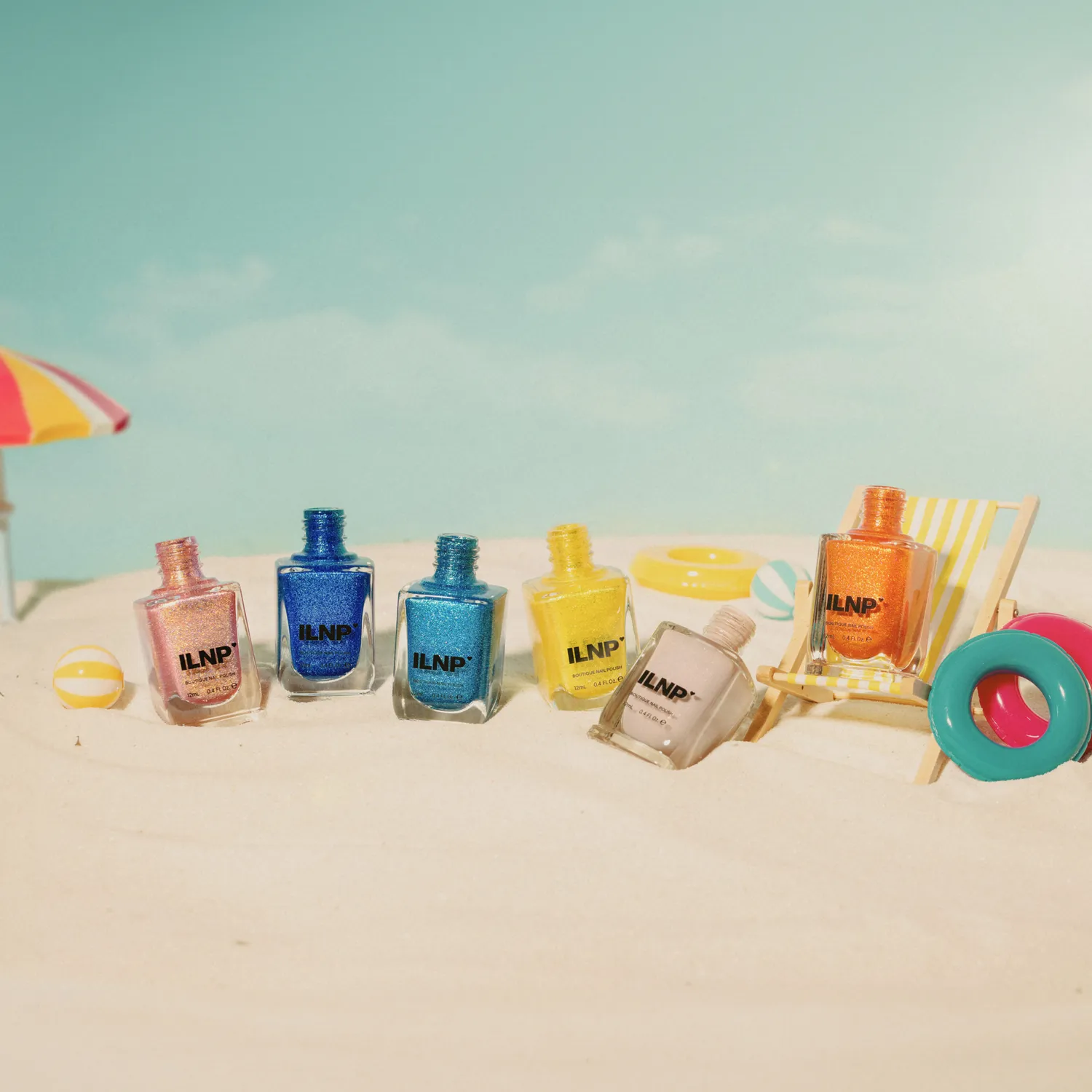 ILNP Cabana Collection nagellack 6-pack skimrande