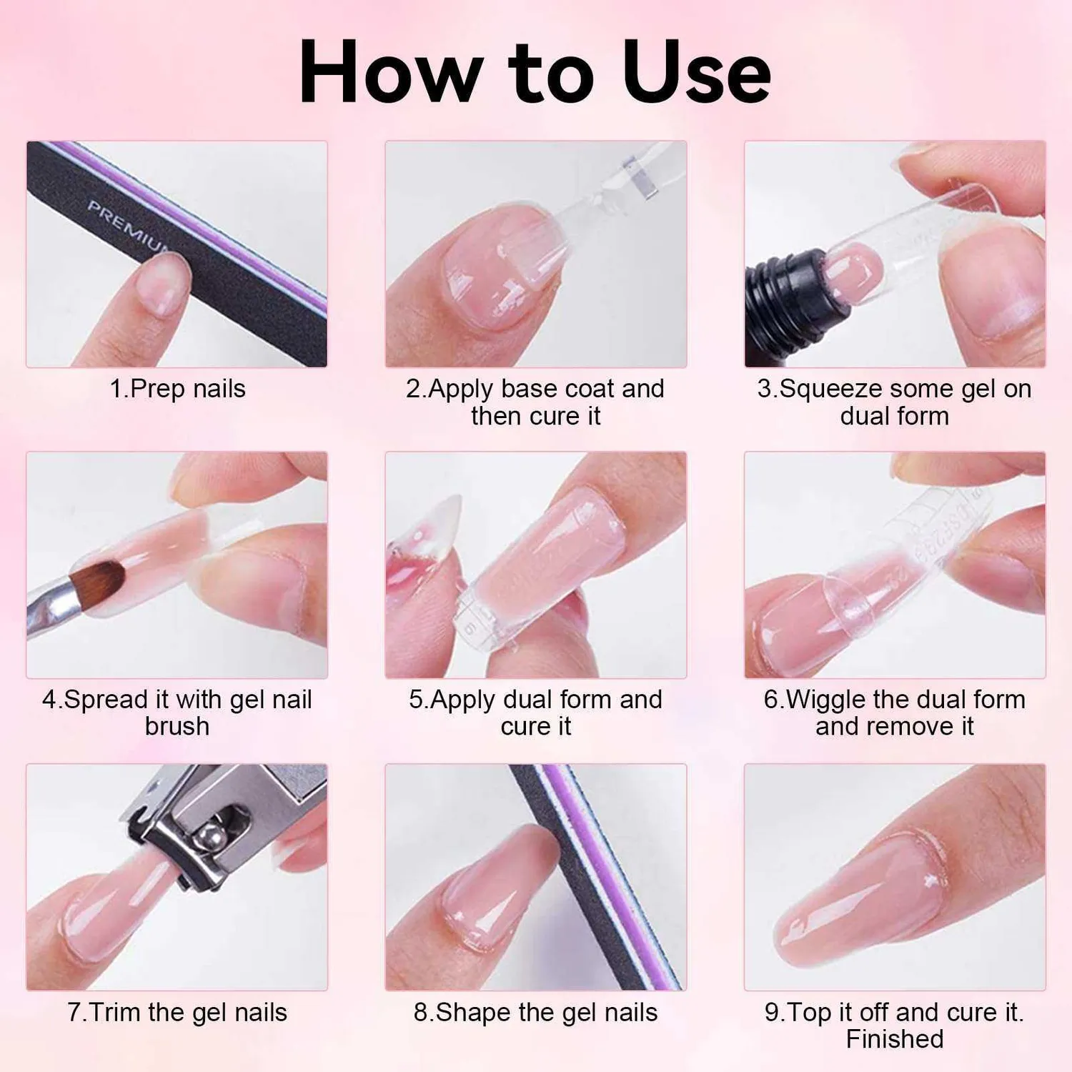 Makartt Poly Nail Gel polygel 2-pack blå grön 30 ml