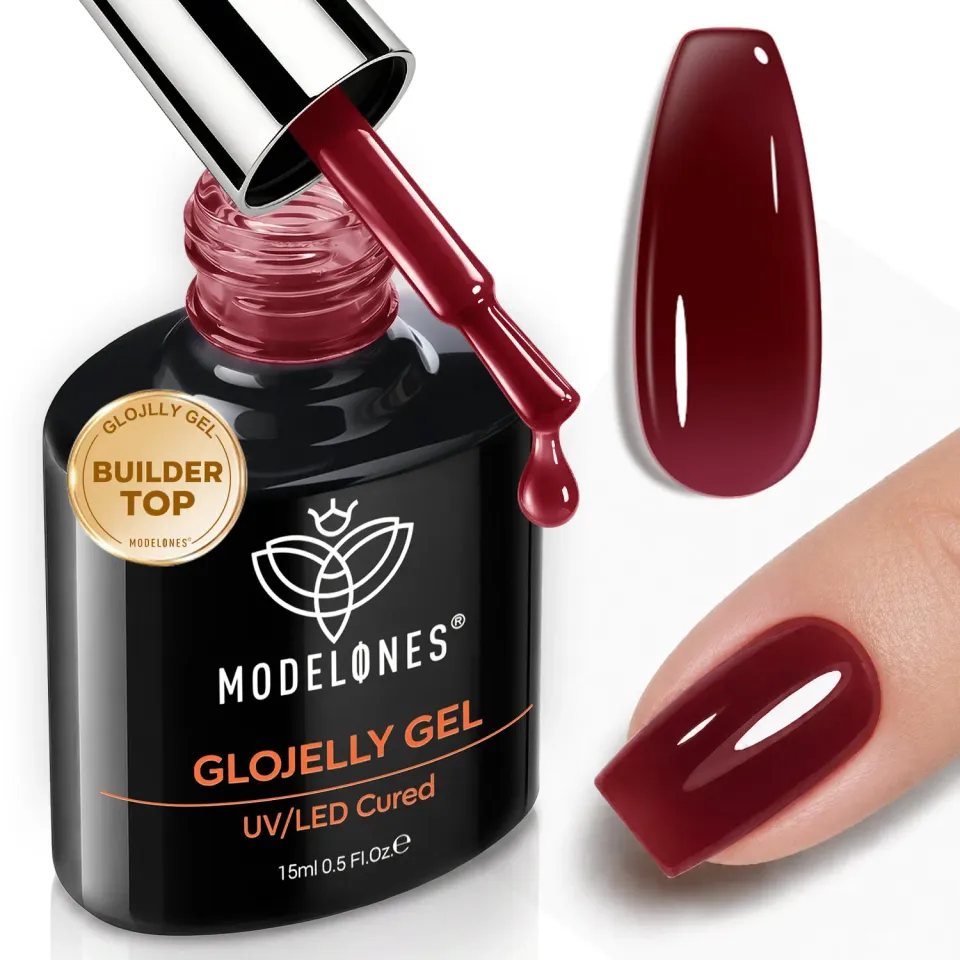 Modelones Wine Jelly top coat gellack vinröd jelly