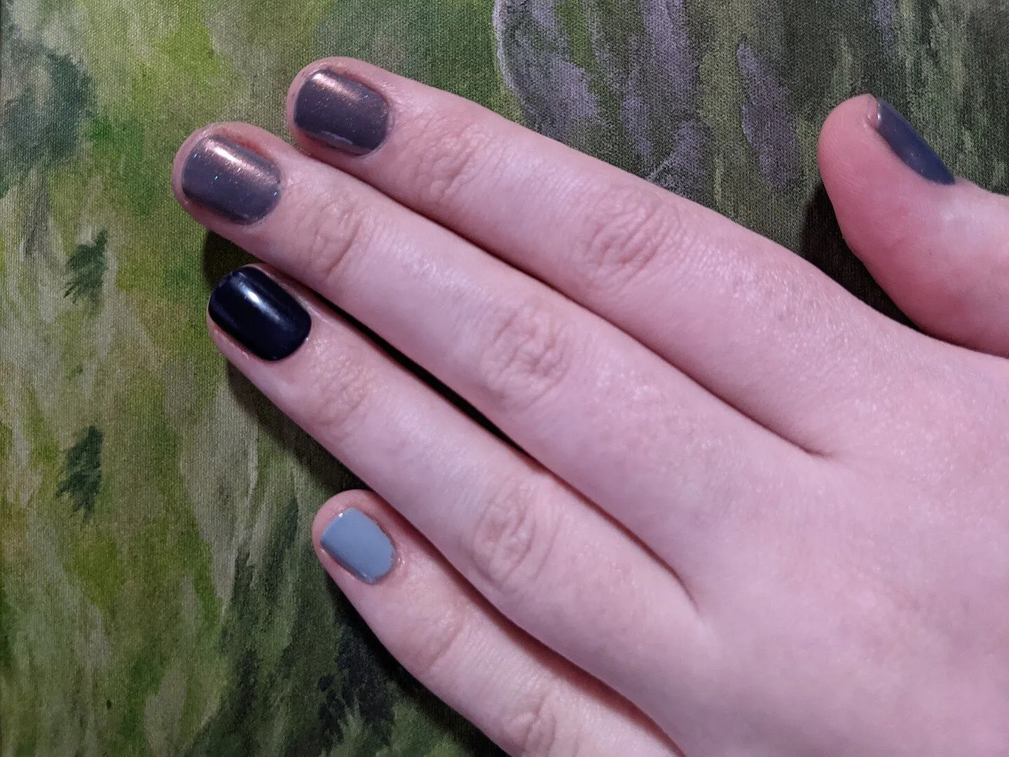 Cirque Colors Velvetine nagellack skifferblå koppar