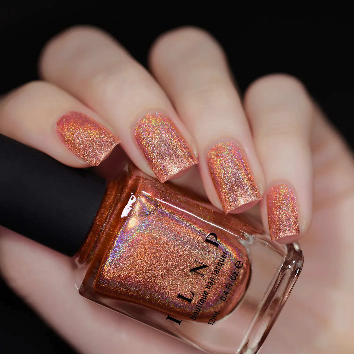 ILNP Ultra Holo Grace nagellack guldpeach holografiskt