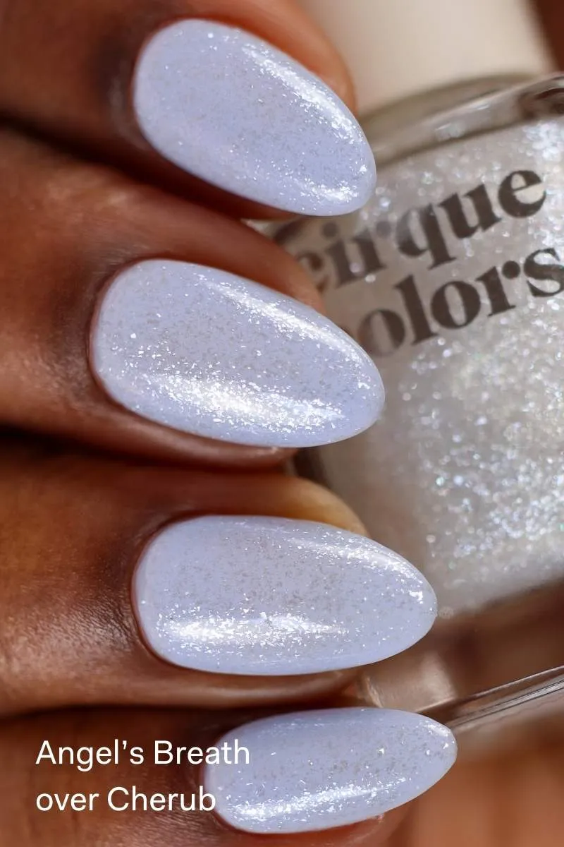 Cirque Colors Angel's Breath shimmer topper silvervitt