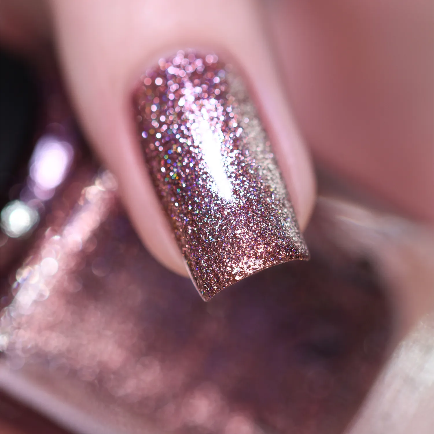 ILNP Reflections Olivia nagellack metallic rosé