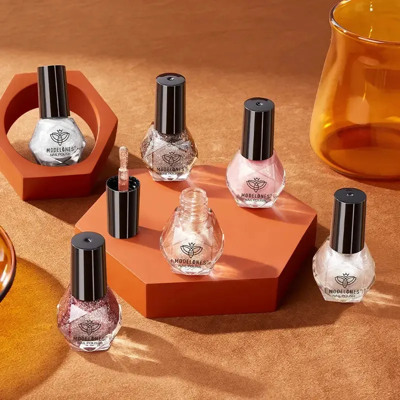 Modelones Magic Sparkle nagellackset 6-pack – glittermix