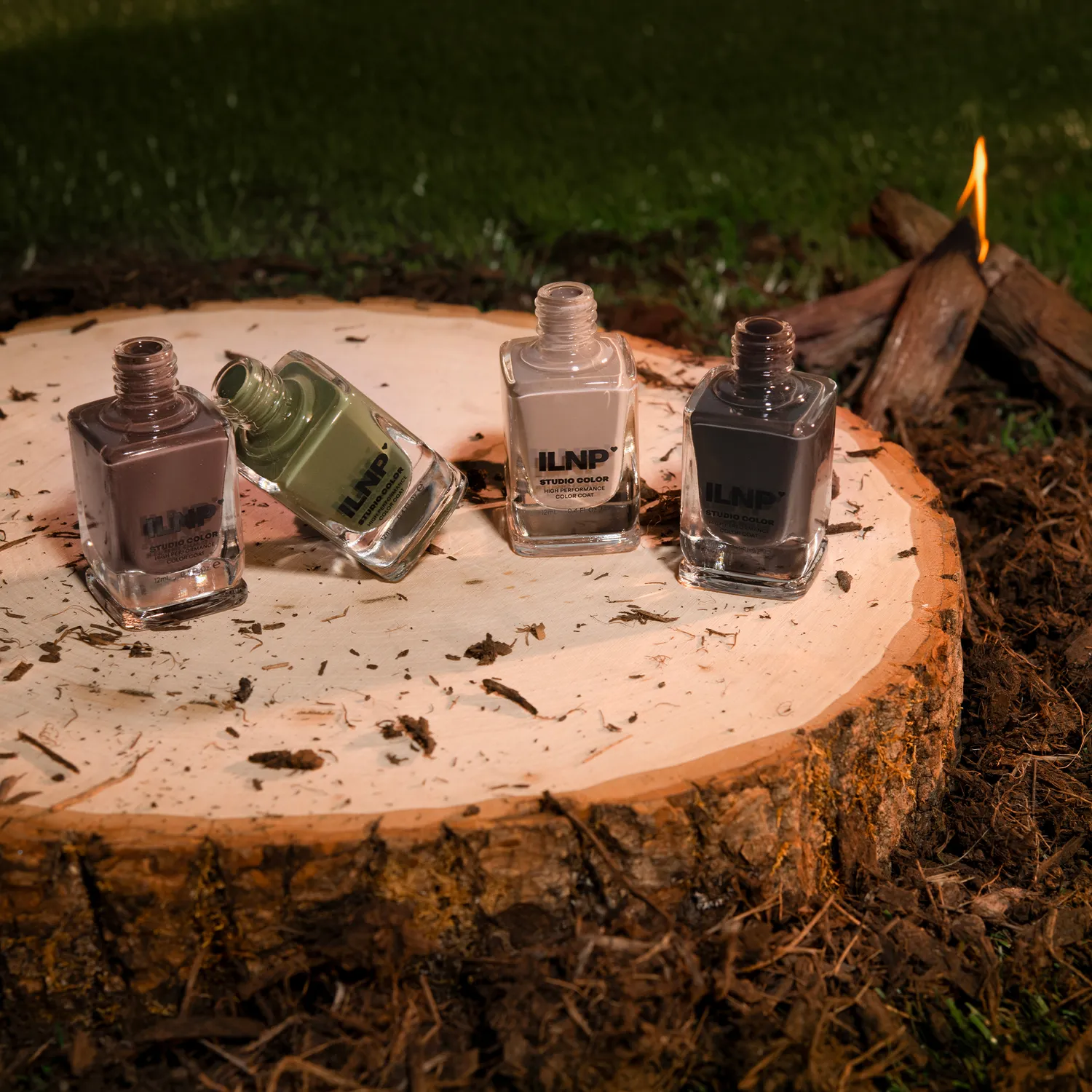 ILNP Campground nagellacksset 4-pack jordiga kräm