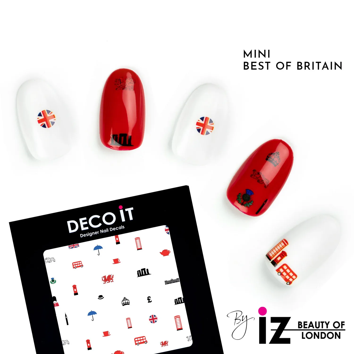 Iz Beauty Best of Britain nageldekaler mini 30-pack