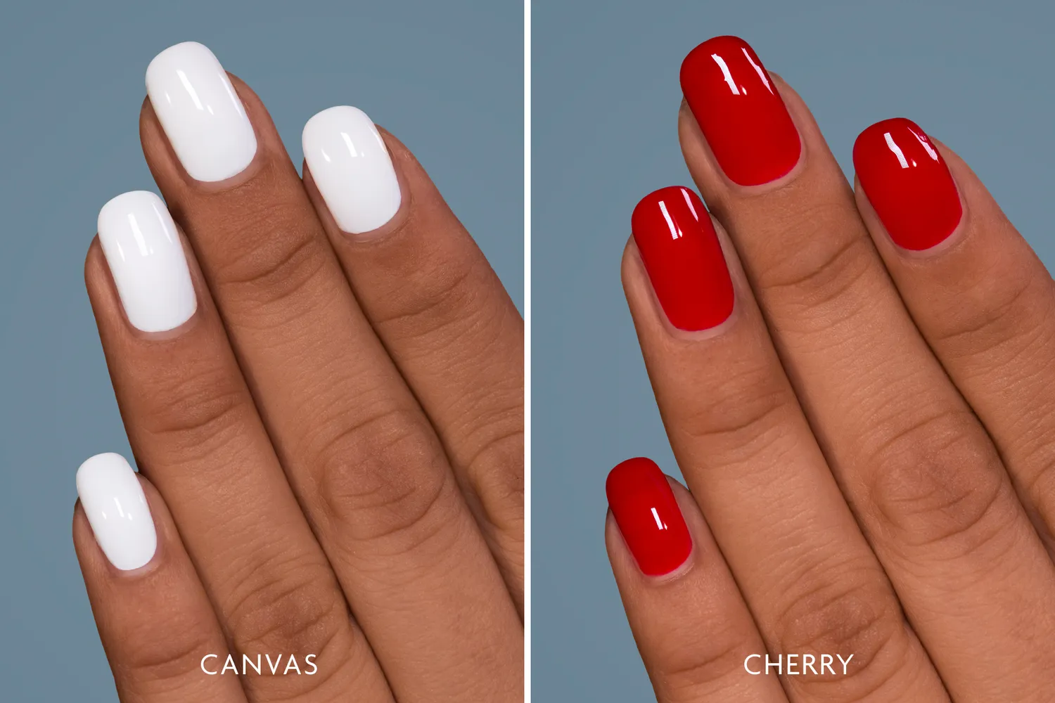 ILNP Candy Cane nagellacksset röd vit 2-pack
