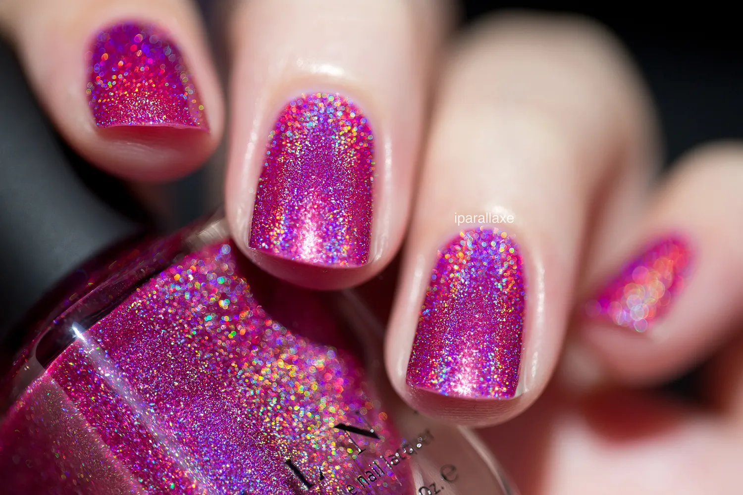 ILNP Paige nagellack holografisk bärrosa