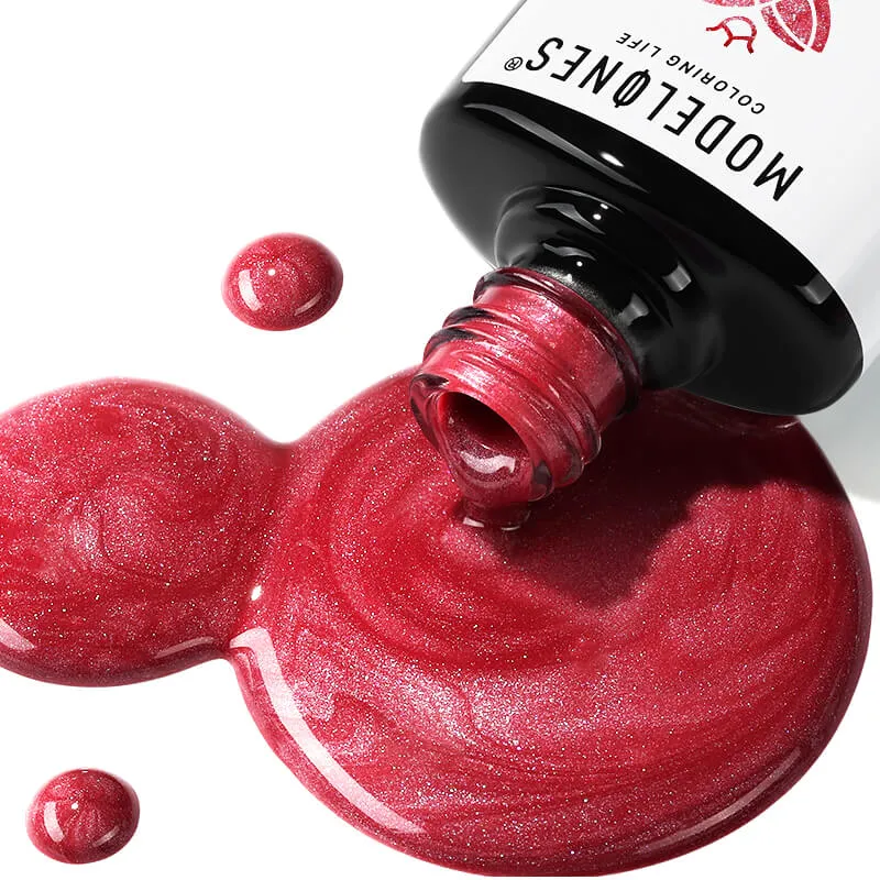 Modelones Inspire Gel Red Shell Thread gellack 15ml termisk röd